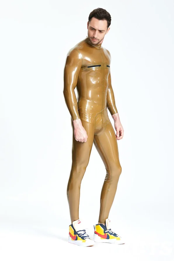 Male Standard Back Zip Latex Catsuit