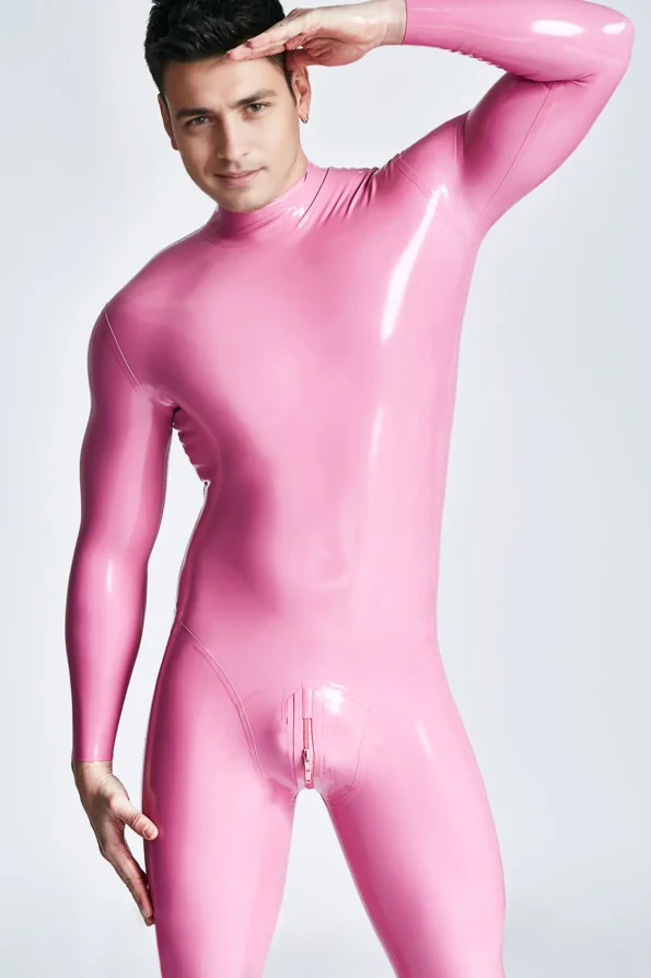 Male Standard Back Zip Latex Catsuit