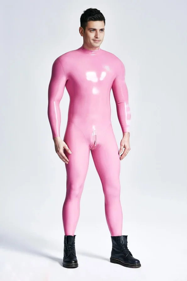 Male Standard Back Zip Latex Catsuit