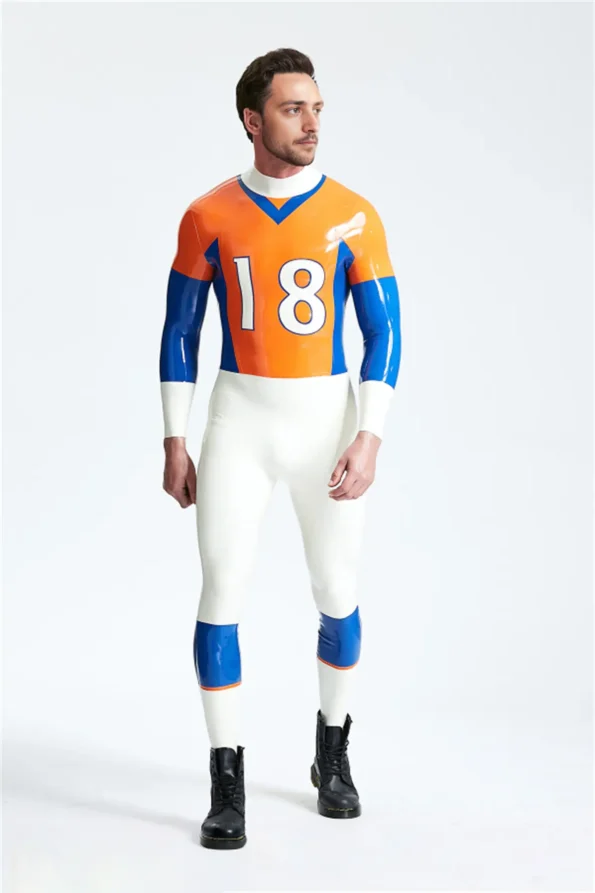 Male Outfielder Latex Catsuit