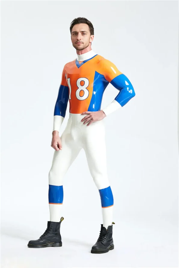 Male Outfielder Latex Catsuit