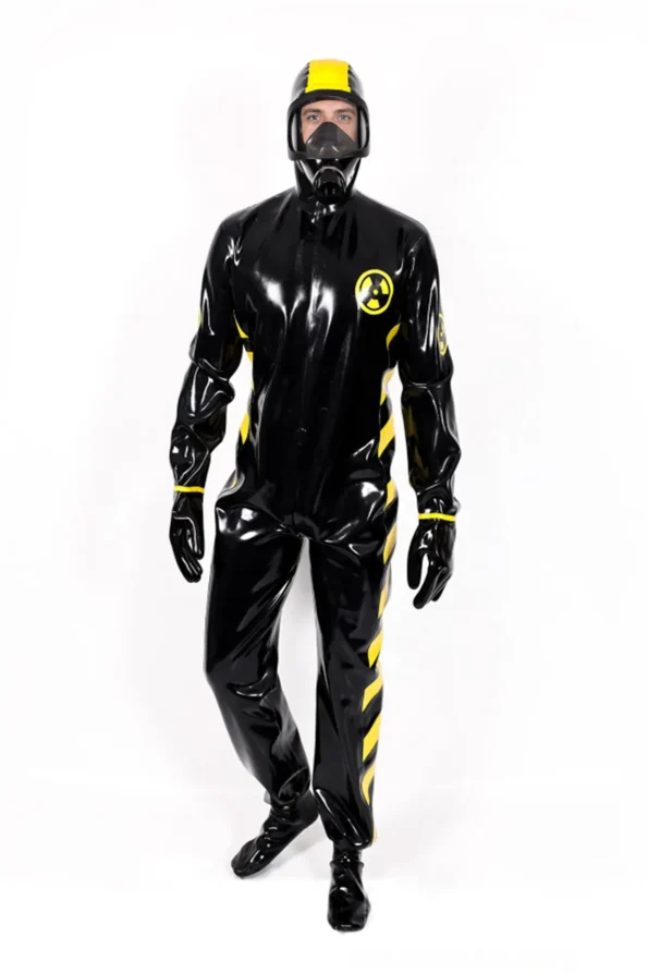 Male Zombie Biohazard Haz Mat Style Latex Protection Suit