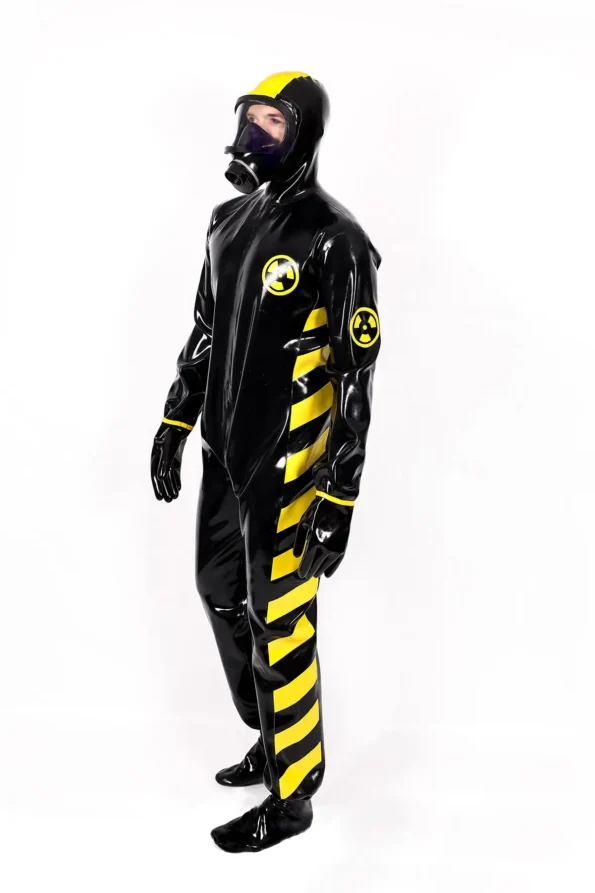 Male Zombie Biohazard Haz Mat Style Latex Protection Suit