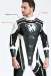 Male Trident Back Zip Catsuit