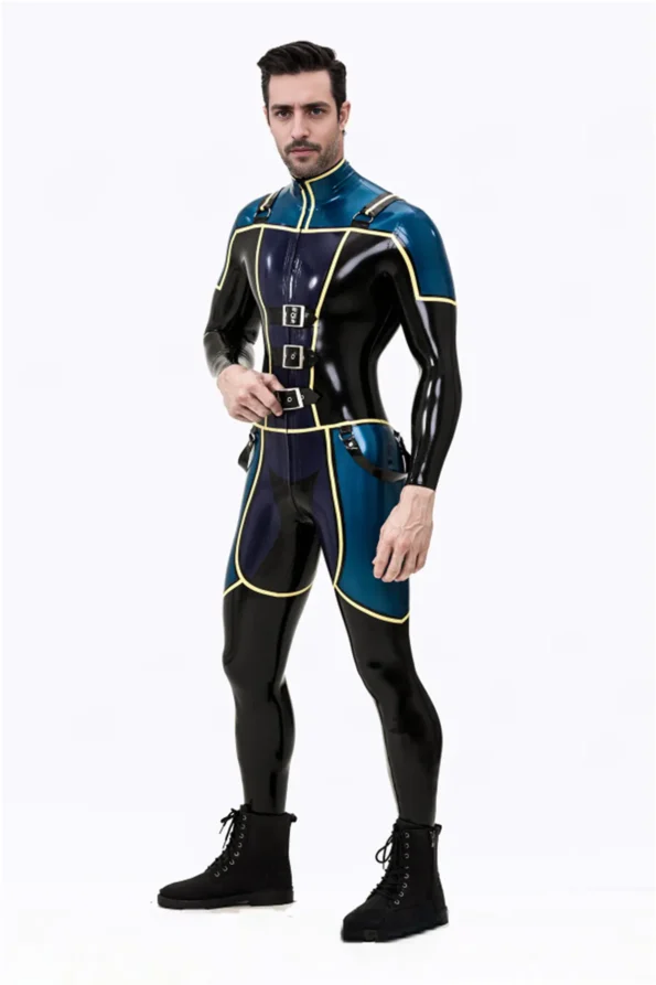 Male Blue Badge Gendarme Style Catsuit