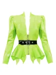 Slim fit latex jacket