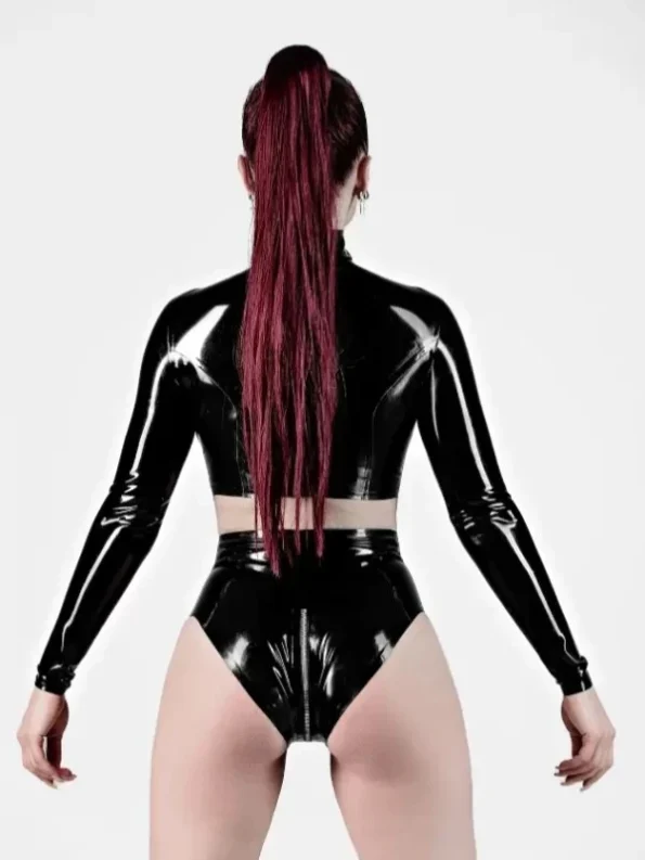 Latex High-Waist Panties