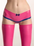 latex panties with bow rubber lingerie sexy hot cute