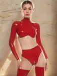 Latex Top Red