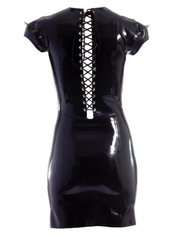 Length latex dress