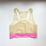 Latex sports style bralet bra with band