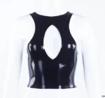 Latex Slogan Top