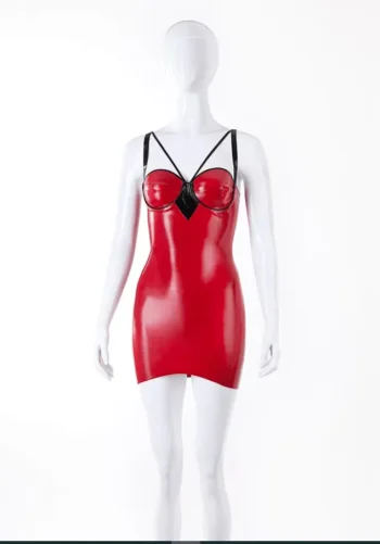 Maia Cup Latex Mini Dress