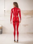 Latex Red Classic Catsuit