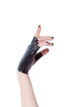 Flared latex driving gloves