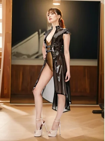 Vivian Latex Cloak