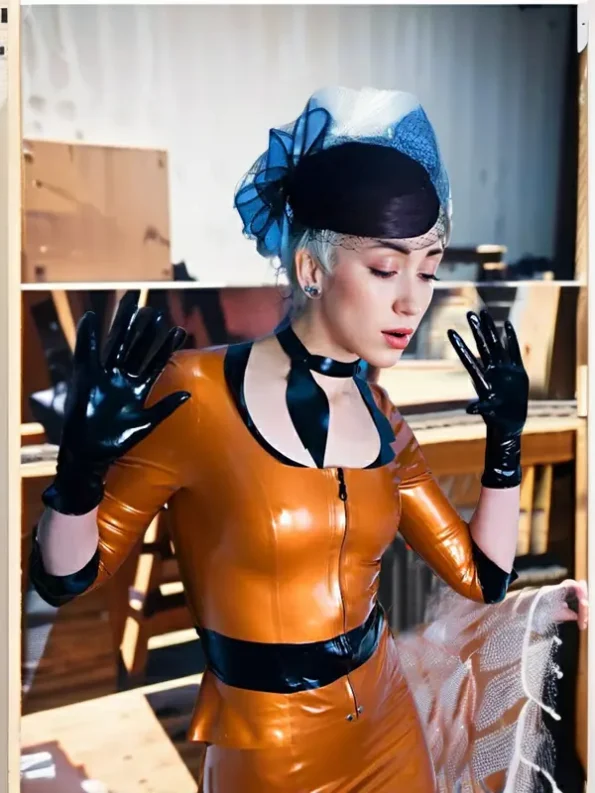 Latex Jacket Top