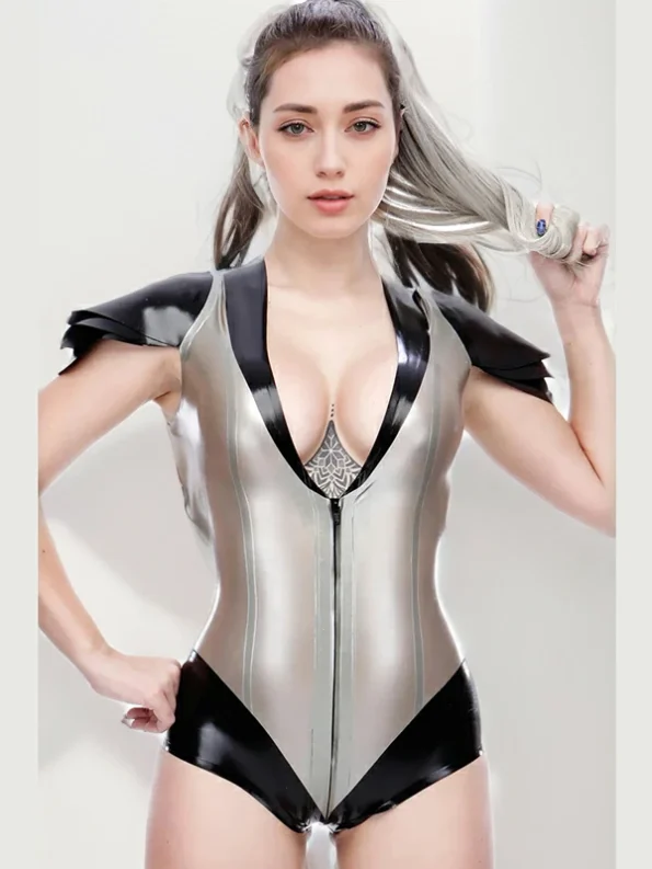 Morgana Latex Leotard