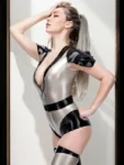 Morgana Latex Leotard