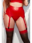 Latex Rouge Lingerie Set