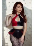 Harley Quinn Version Latex Bikini Set