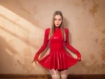 Latex Pussy Bow Dress