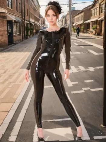 latex C07 catsuit