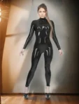 latex Seamless catsuit