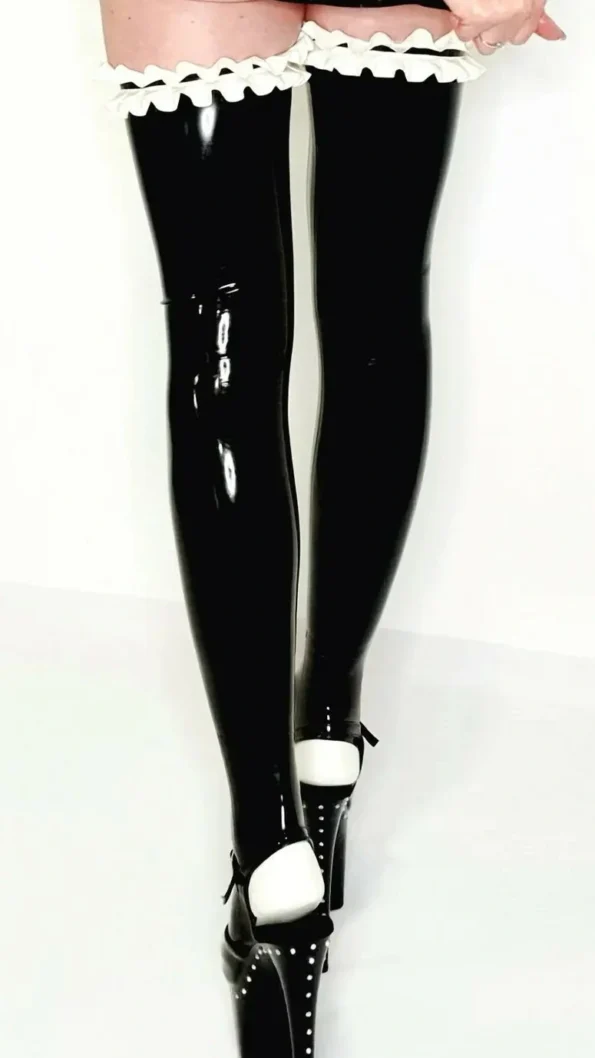 Stockings latex Maid