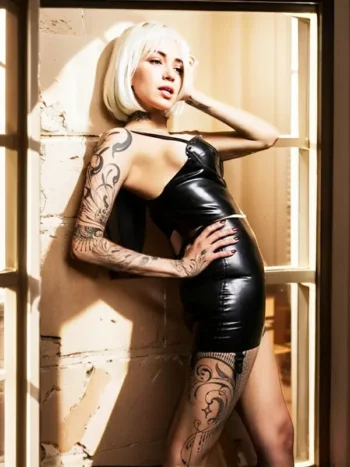 Latex Mini Skirt