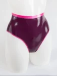 Latex Briefs With Contrast Trims