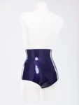 Slinky high waisted latex shorts