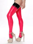 Candy Toeless Latex Stockings