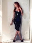 Latex Underwire Pencil Dress