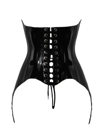 Contoured underbust latex corset