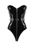 Black queen latex bodysuit