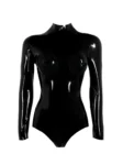 Sweetheart latex bodysuit