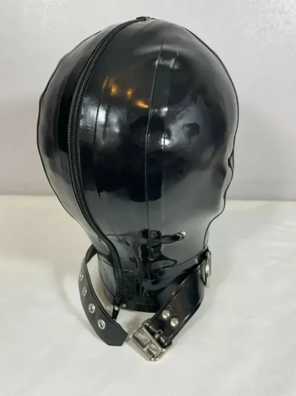 Latex Hood with Detachable Blindfold