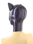 Latex Rubber Cat Hood with attached ears