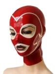 Latex Hood translucent colors with trim and zipper