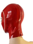 Latex Rubber Hood with trimmed face and zipper