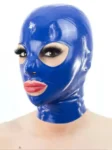 Latex Hood single color with zipper and round eyes