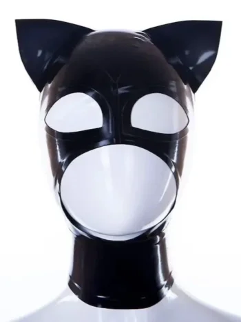 Kitty ears latex hood