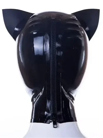 Kitty ears latex hood