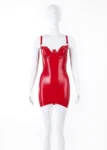 Casandra Cup Latex Mini Dress