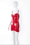 Casandra Cup Latex Mini Dress