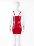 Casandra Cup Latex Mini Dress