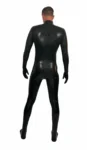 Latex Long Sleeves Crotch Zipper Catsuit