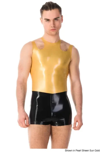 Men's Cutaway Shoulder Latex Vest