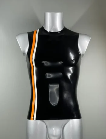 Latex Two Stripe Vest T Shirt